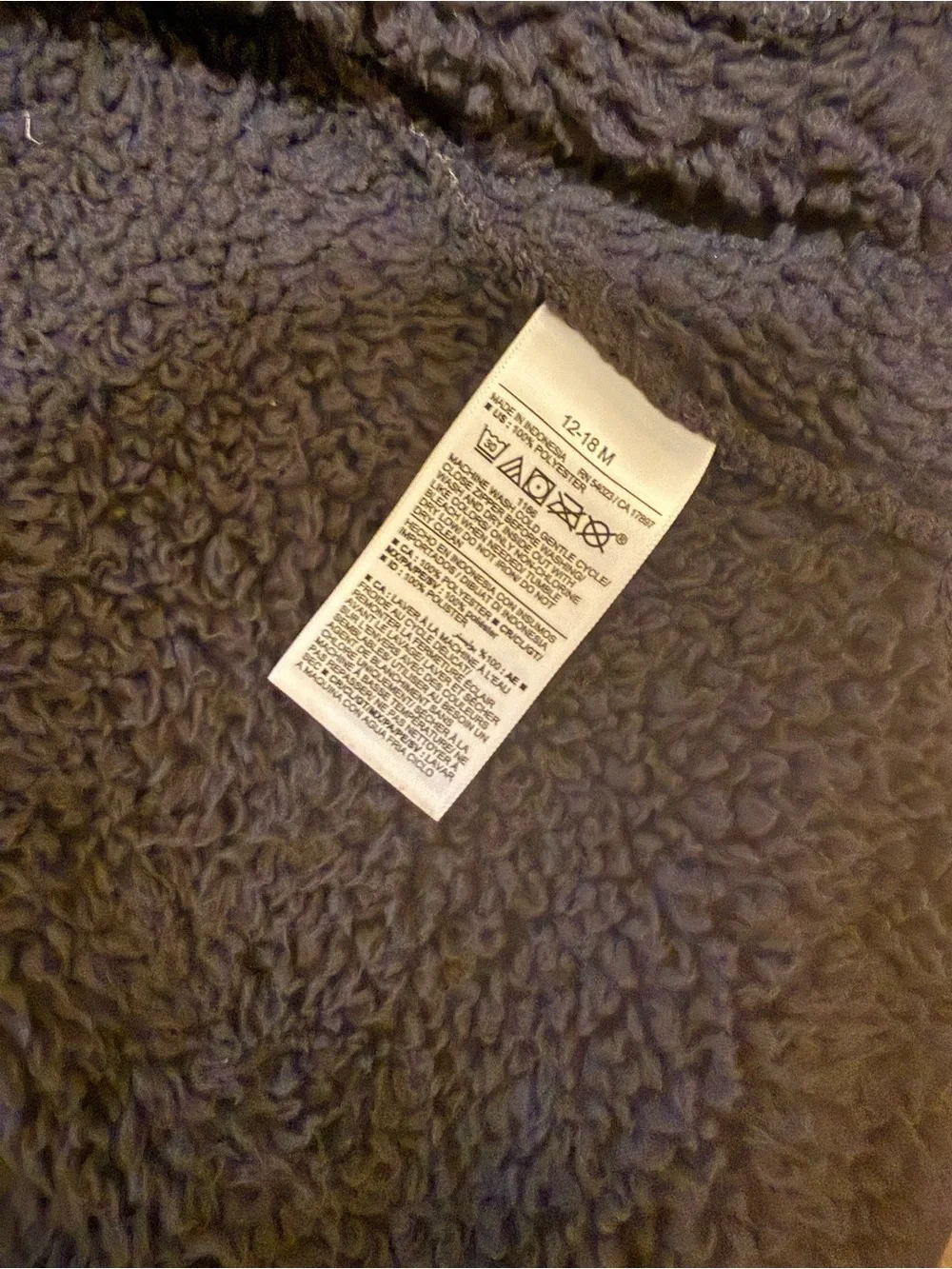 Carter’s Child of Mine Winter Coat & Old Navy Zip-Up Fleece Bear Jacket